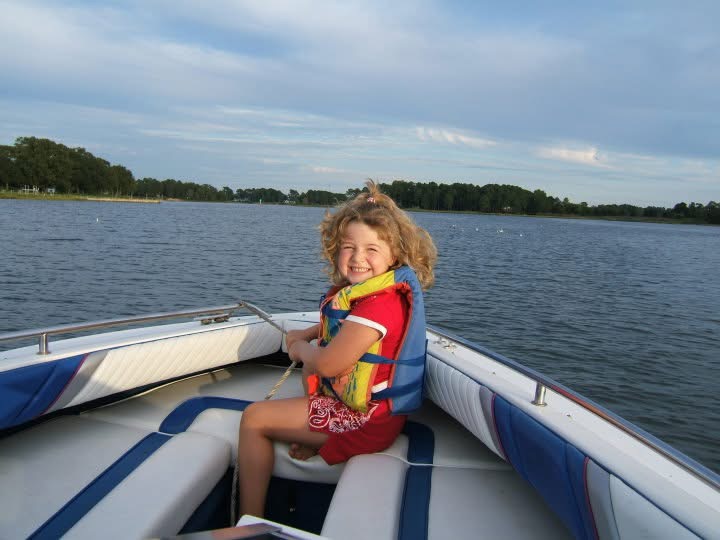 Charlotte-Louise on a boat
